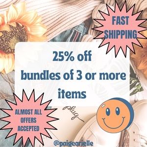 25% OFF 3 OR MORE ITEMS 🤩